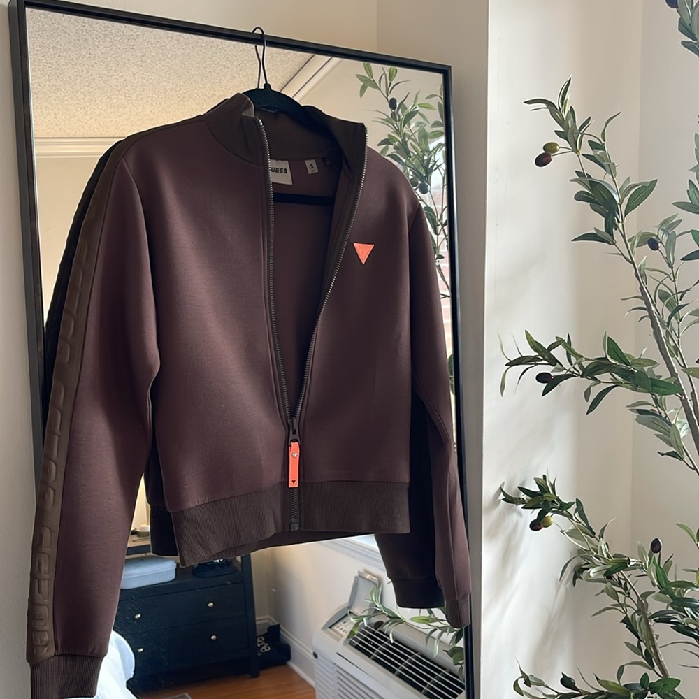 Guess Women’s Zip Jacket Brown